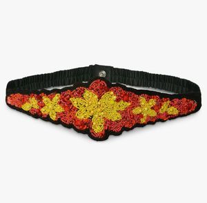 Beaded Embellished Floral Belt