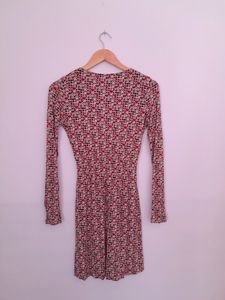 Floral Print Long Sleeve Dress