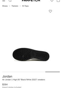 Nike Black &amp; White Jordan Sneakers