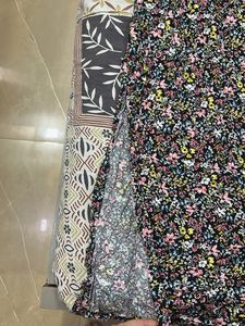 Floral Print Maxi Dress with Slit