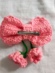 Pink Bow clip