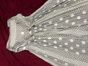 Chic Polka Dot Ethnic Gown