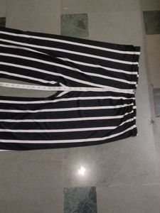 Striped Wide-Leg Pants