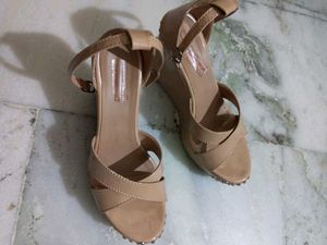 Tan Wedge Sandals