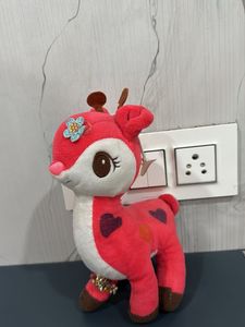 Cute Pink Deer Plush Toy