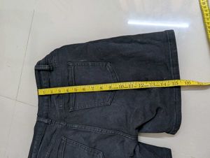 Black Denim Shorts