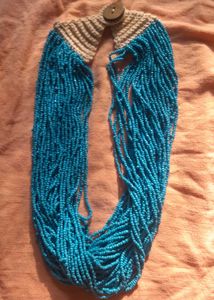 Turquoise Beaded Statement Necklace
