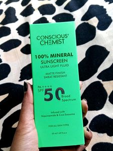 Conscious Chemist Mineral Sunscreen SPF 50