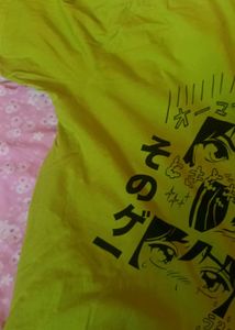Lime Green Anime Graphic Tee
