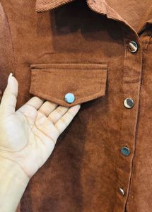 Shein Corduroy Shirt Dress