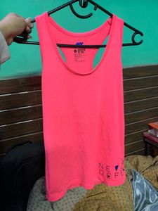 Bright Pink Athletic Fit Tank Top