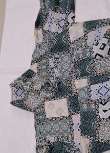 Boho Patchwork Print Top