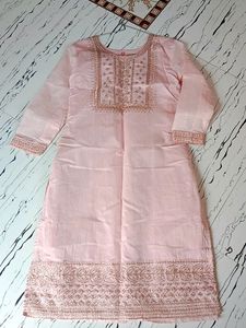 Light Pink Organza Kurti