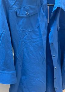 Blue Button-Up Shirt