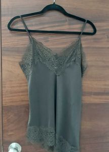 H&M Viral Lace Trim Cami Top