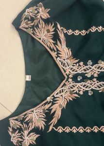 Elegant Emerald Kurta Set with Dupatta