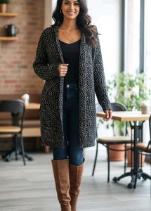 Belted Knit Coat
