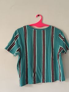 ONLY Sea Blue Colour Crop Top