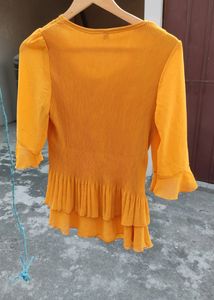 Mustard Striped Top