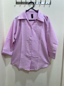 Pink Button-Up Shirt