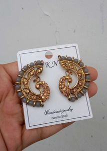 Peacock Design Handmade Earrings