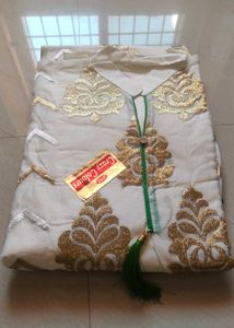 Elegant Kurta Set with Green Dupatta material