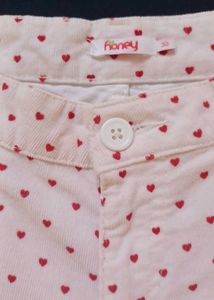 Heart Print Capri Pants