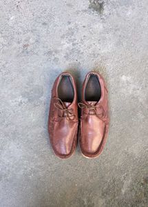 hush puppies Men's Brown Leather Casual Shoes
