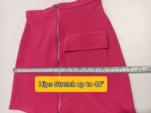 Hot Pink Cargo Mini Skirt Made in Romania