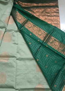 Elegant Ethnic Benarasi Silk Saree Green 💚