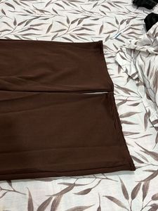 Chic Brown Wide-Leg Pants and tank top from Savana