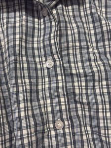 Y2k Korean Plaid Button-Up Shirt