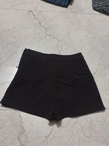 Brown Skirt Shorts