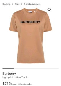 Burberry printed, cotton blend tee