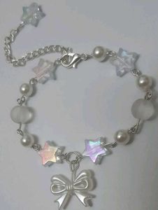 Star & Pearl Charm Bracelet