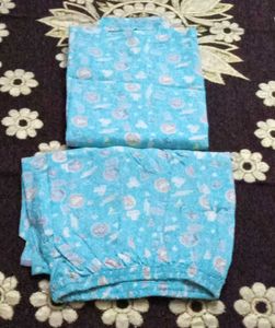 Blue patterned baby shirt