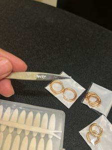 Double Eyelid Tape &amp; Hoop Earrings Set