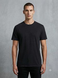 Classic Black Crew Neck T-Shirt