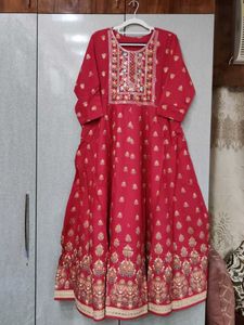 Beautiful Red Embellished Kurta