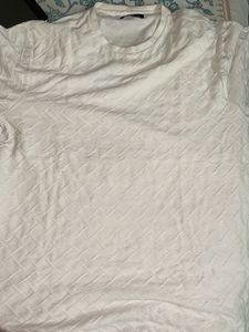 Textured Cream T-Shirt