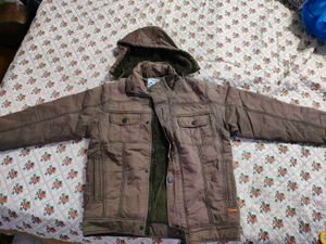 Men's Brown Hooded Jacket