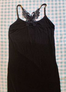 Chic Black Butterfly Embellished Top