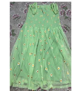 SHORT CUTE KOREAN DRESS WITH SHRUG