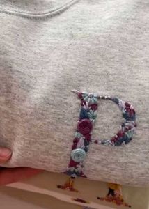 White "Name" Embroidered Sweatshirt