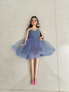 Doll Blue Tulle Gown