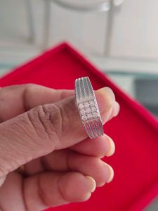 92.5 men's Ring Sparkling Diamond Band