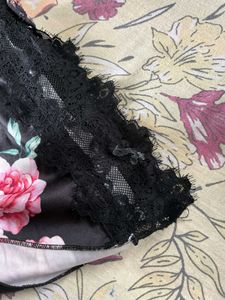 Floral Satin Babydoll Nightwear