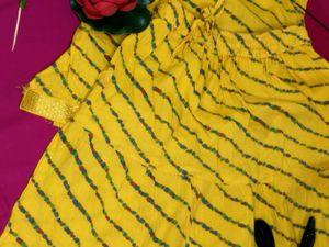 Vibrant Yellow Ethnic Gown