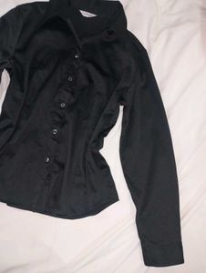 Classic Black Button-Up Shirt