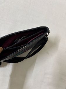 Leather Embossed Lotus Crossbody Bag